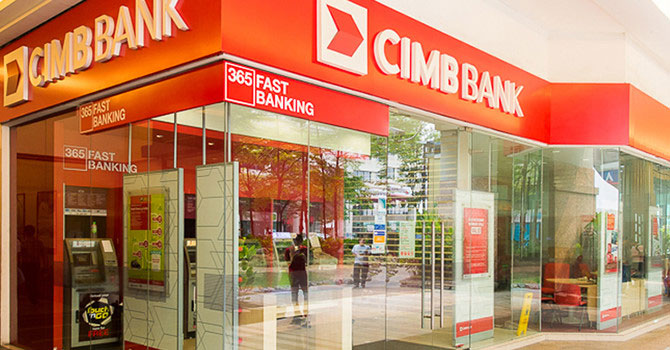 A CIMB outlet. Photo: Berita Daily