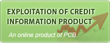 Exploitation of credit information products of PCB